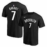 Brooklyn Nets 7 Kevin Durant Black Nike T-Shirt,baseball caps,new era cap wholesale,wholesale hats